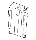 8W6885805BQDAC - Body: Seat Back Cover for Audi: RS5 Image