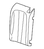 8W6885775B - Body: Seat Back Pad for Audi: A5 Quattro, RS5, S5 Image