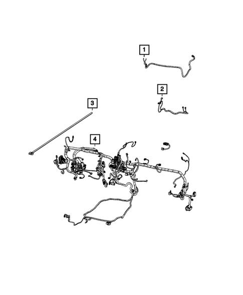 Wiring, Instrument Panel for 2022 Ram 2500 #3